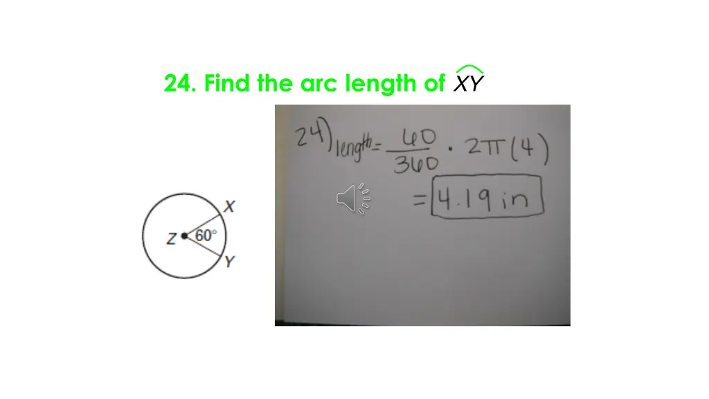 24 find the arc length of