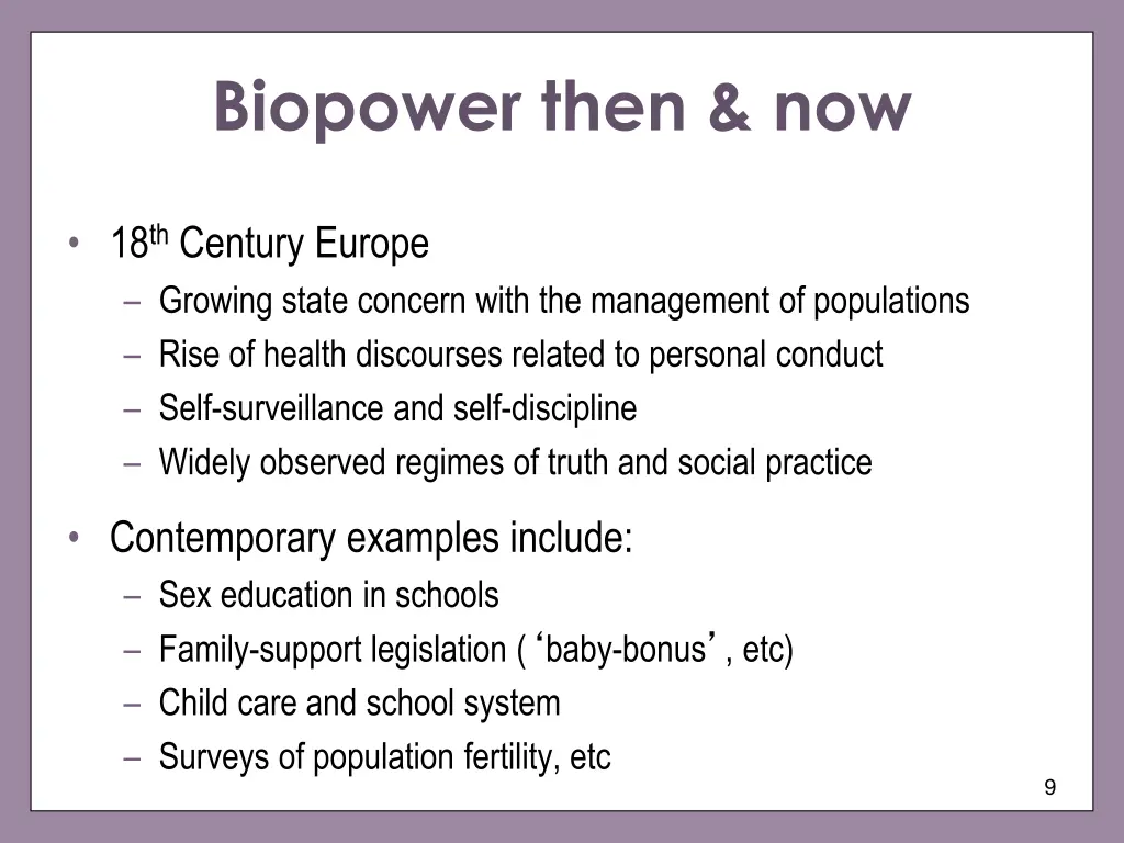 biopower then now