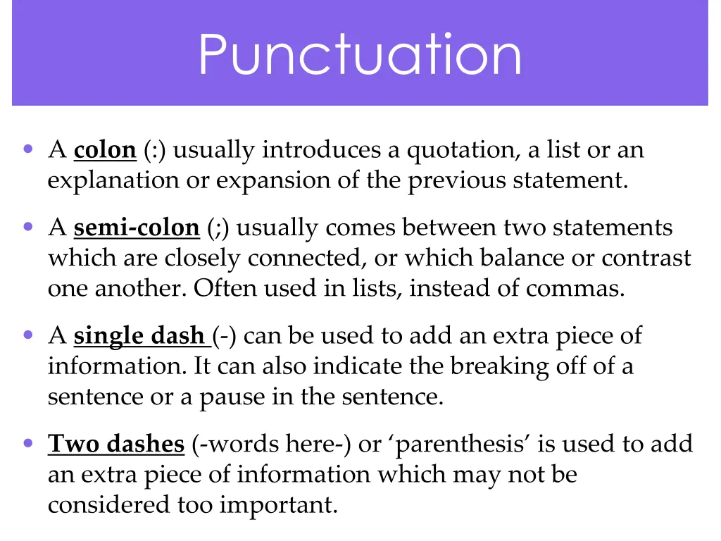 punctuation