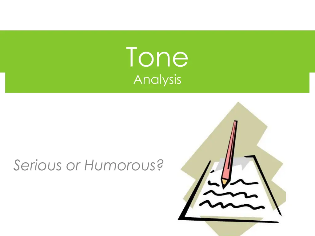 tone analysis