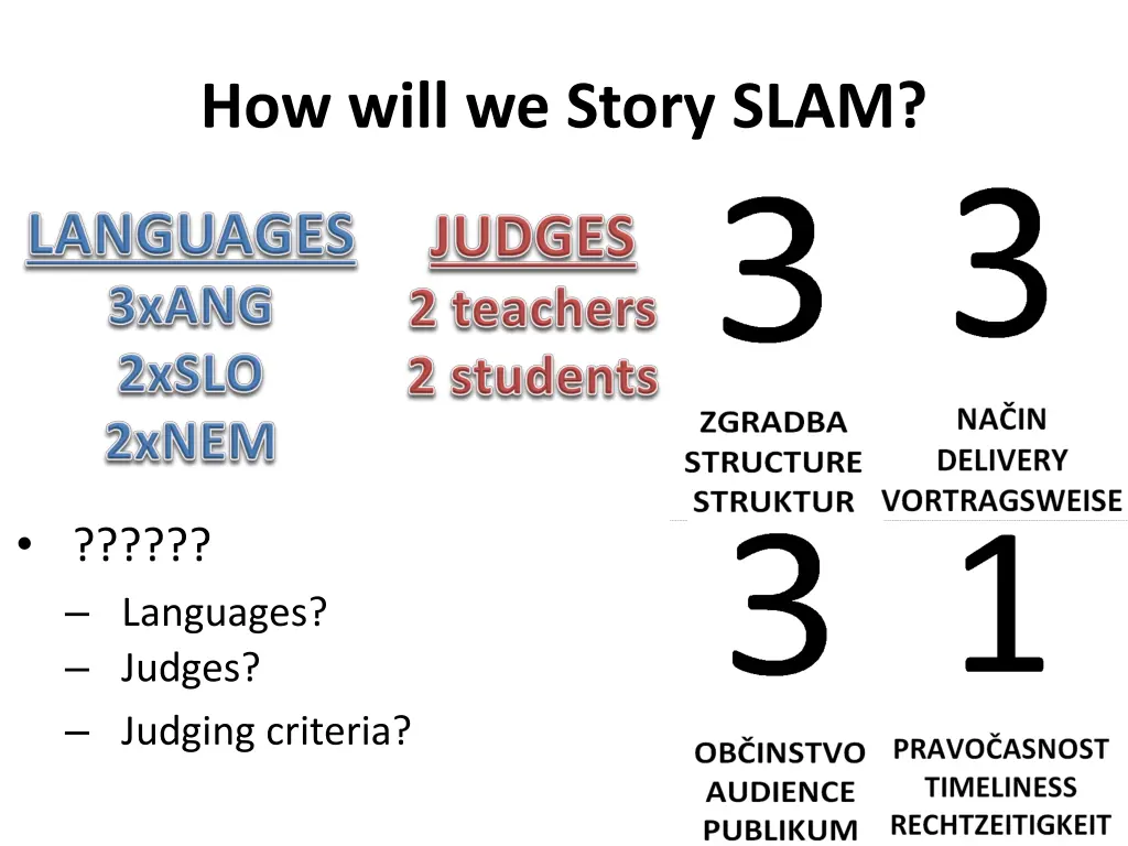 how will we story slam