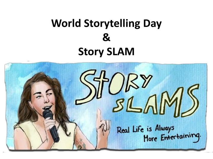 world storytelling day story slam