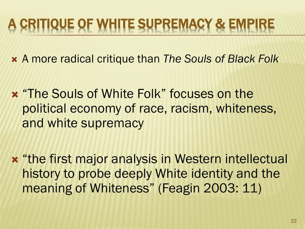 a critique of white supremacy empire a critique