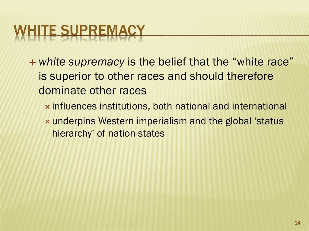 white supremacy