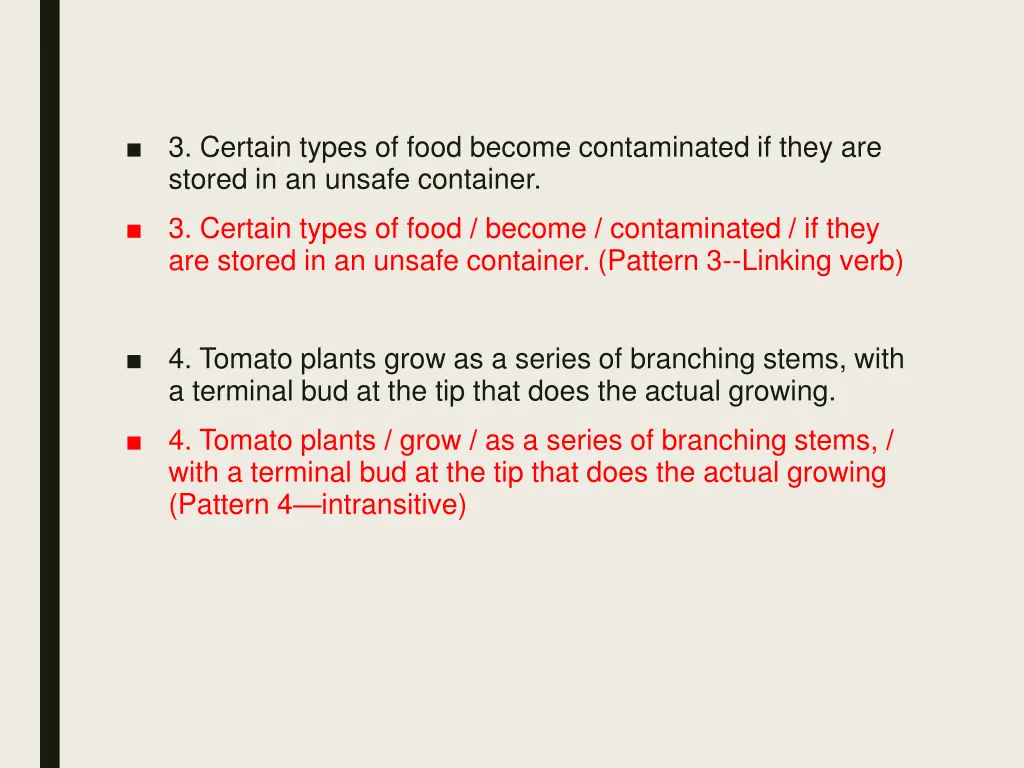 3 certain types of food become contaminated