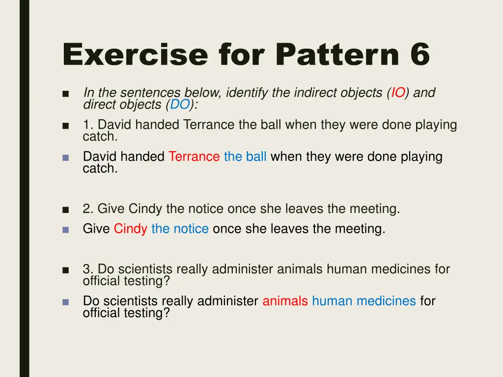 exercise for pattern 6