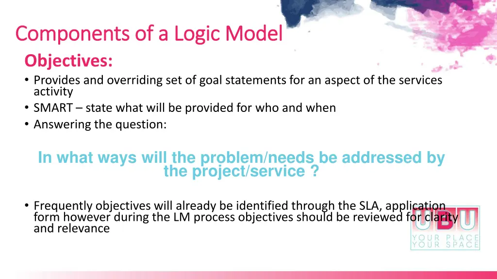 components of a logic model components of a logic 1