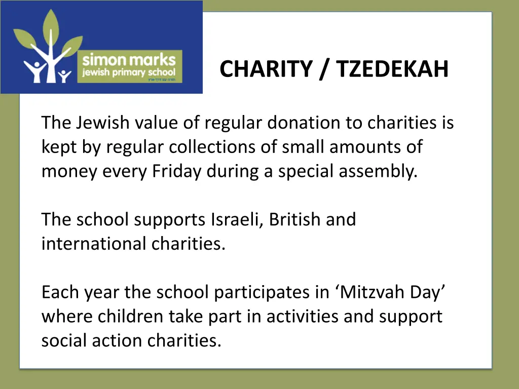 charity tzedekah