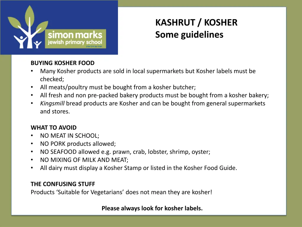 kashrut kosher some guidelines