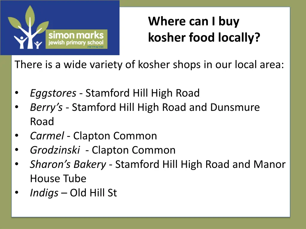 where can i buy kosher food locally