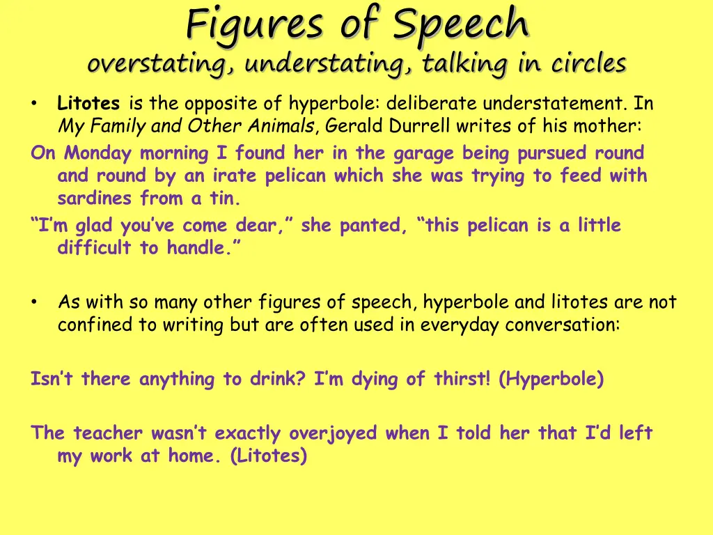 figures of speech overstating understating 1