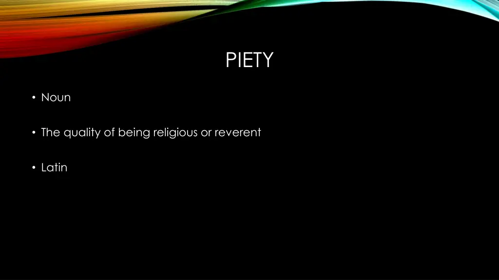 piety