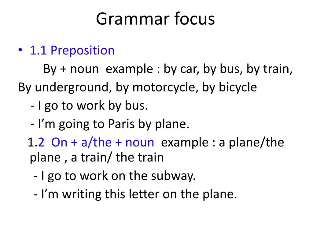 grammar focus 1