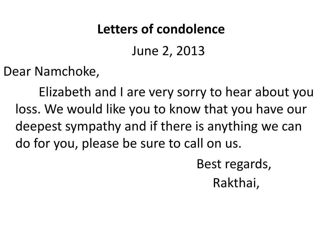 letters of condolence 1