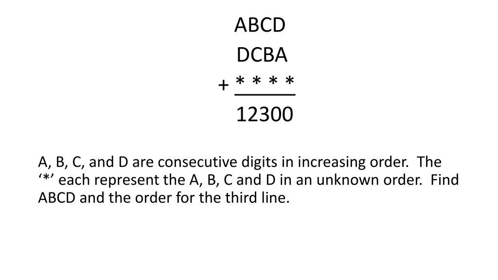 abcd dcba 12300