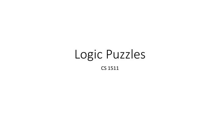 logic puzzles