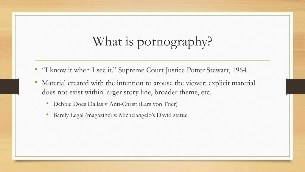 what is pornography