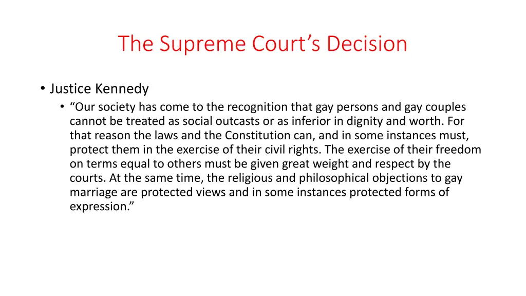 the supreme court s decision