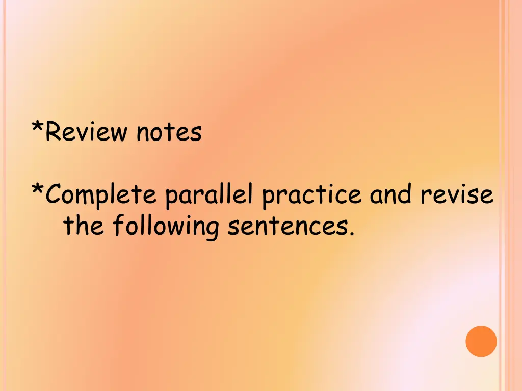 review notes