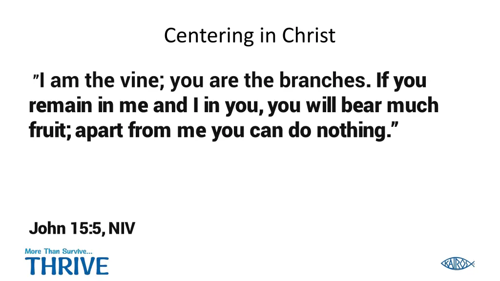 centering in christ