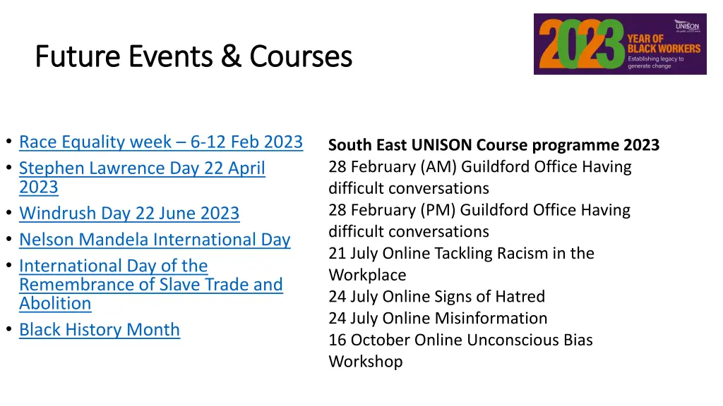 future events courses future events courses