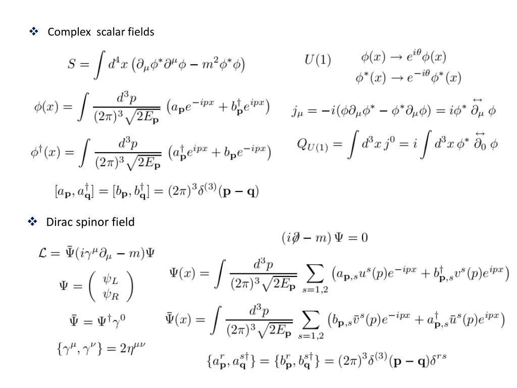 complex scalar fields