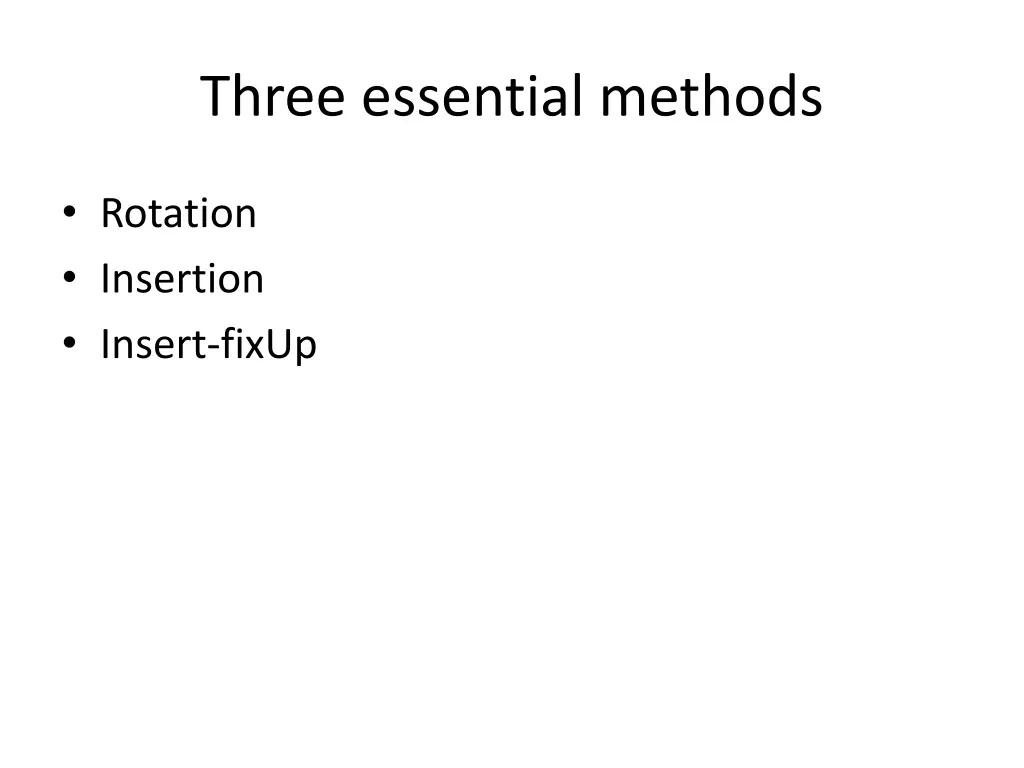 three essential methods