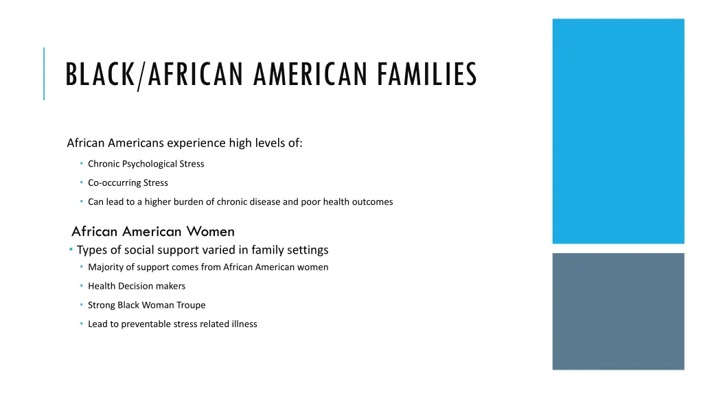 black african american families