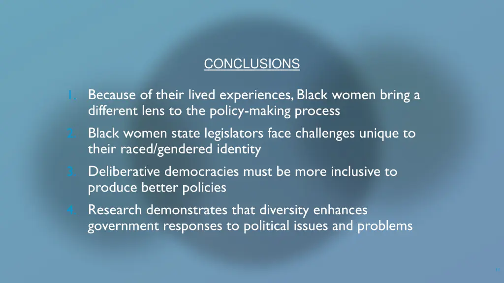 conclusions