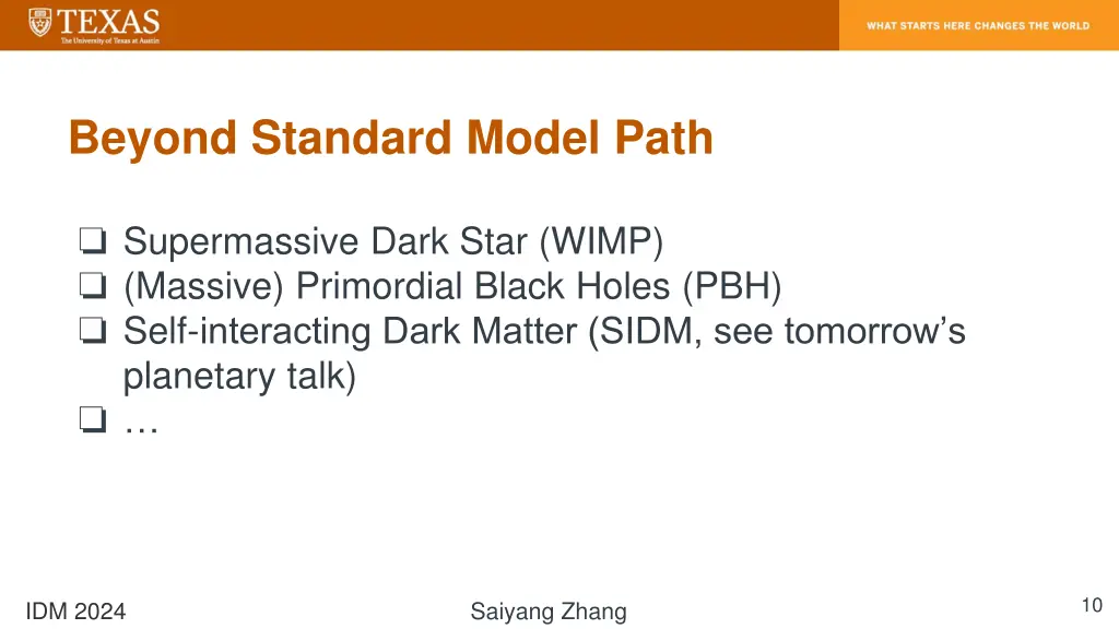 beyond standard model path