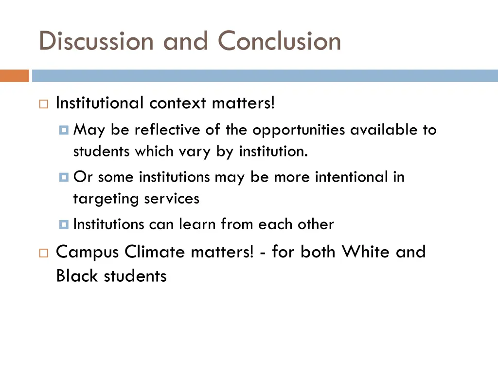 discussion and conclusion