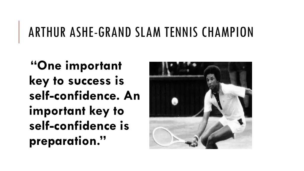 arthur ashe grand slam tennis champion