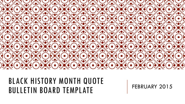 black history month quote bulletin board template