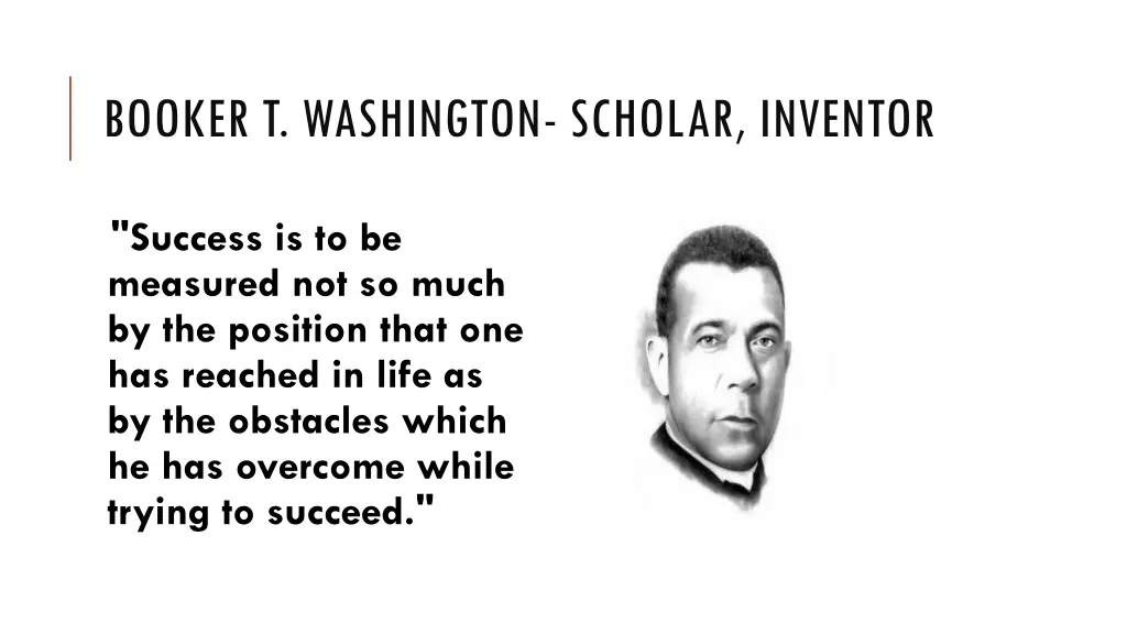 booker t washington scholar inventor