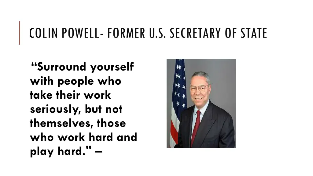 colin powell former u s secretary of state