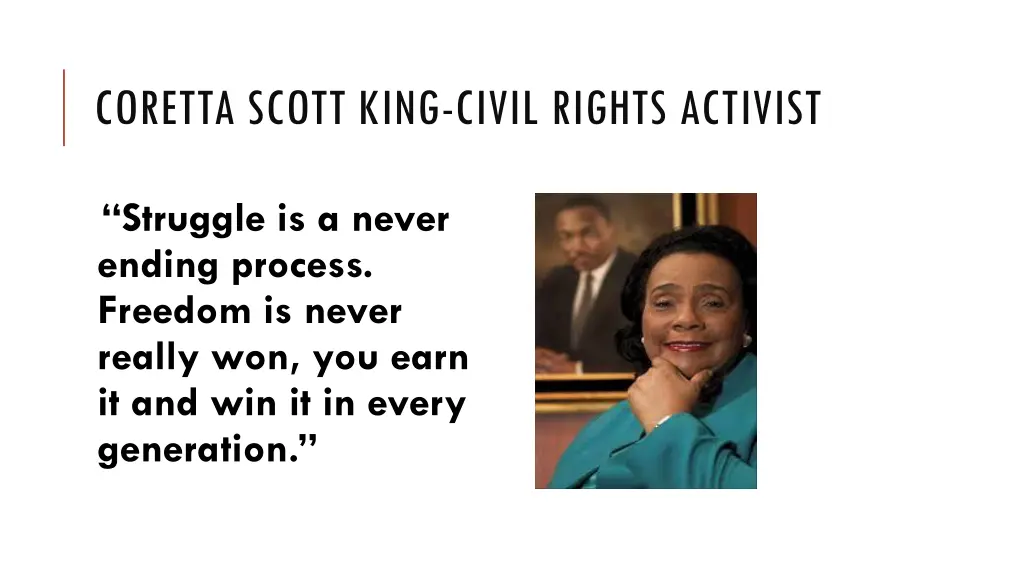 coretta scott king civil rights activist