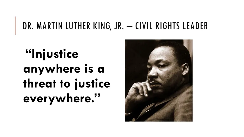 dr martin luther king jr civil rights leader