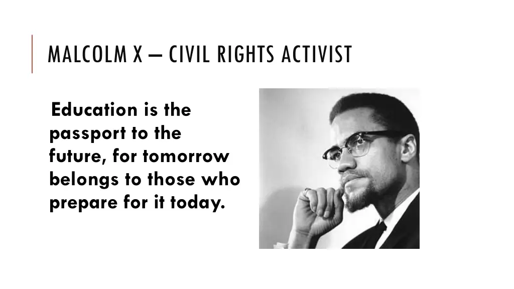 malcolm x civil rights activist