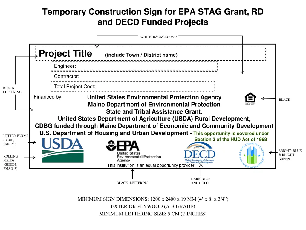 temporary construction sign for epa stag grant 2