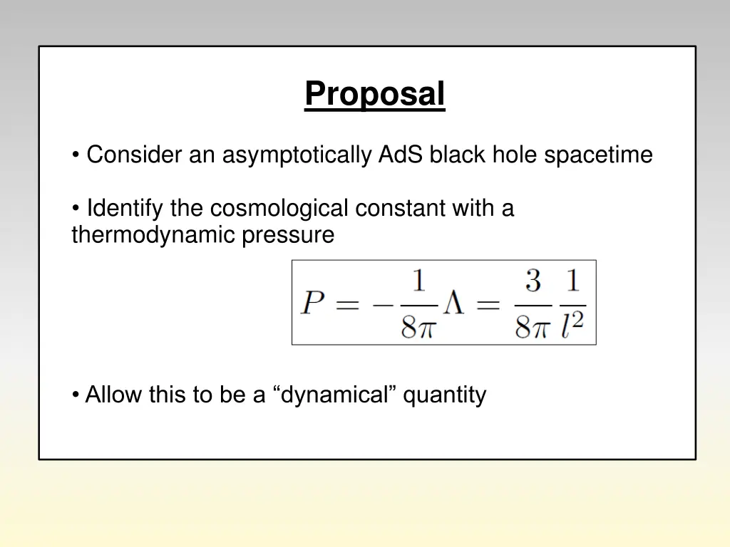 proposal