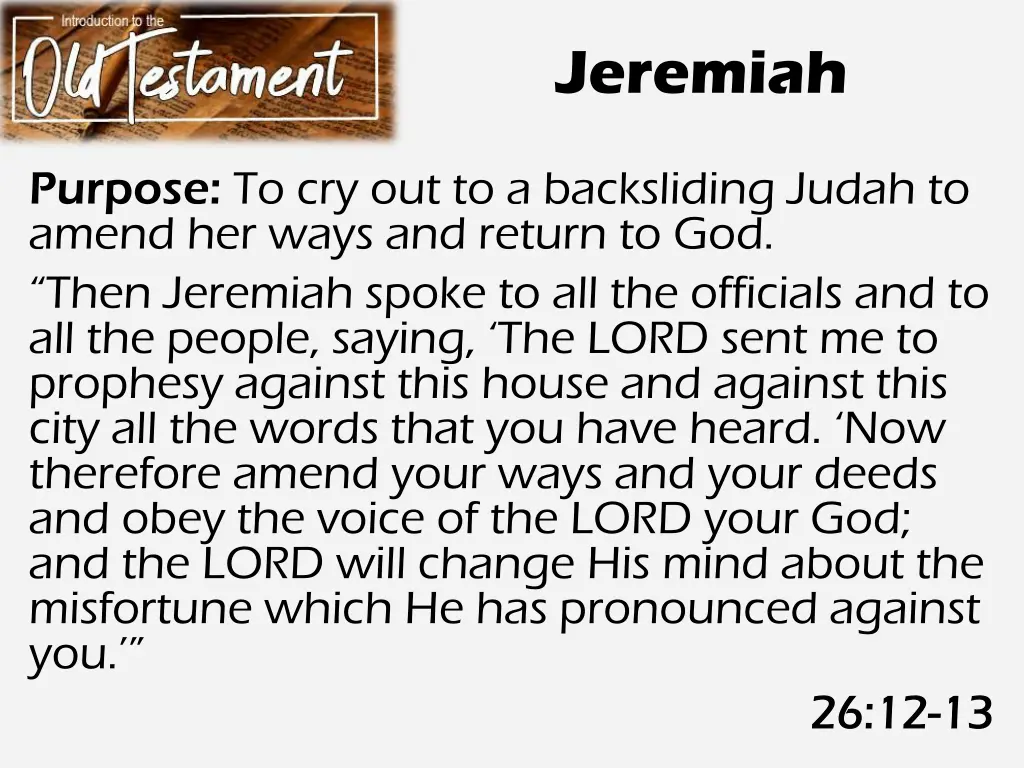 jeremiah