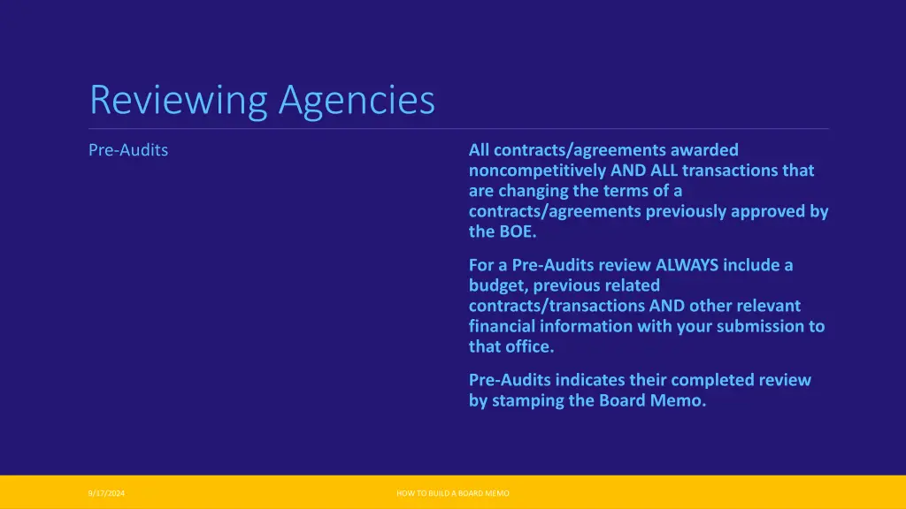 reviewing agencies 3