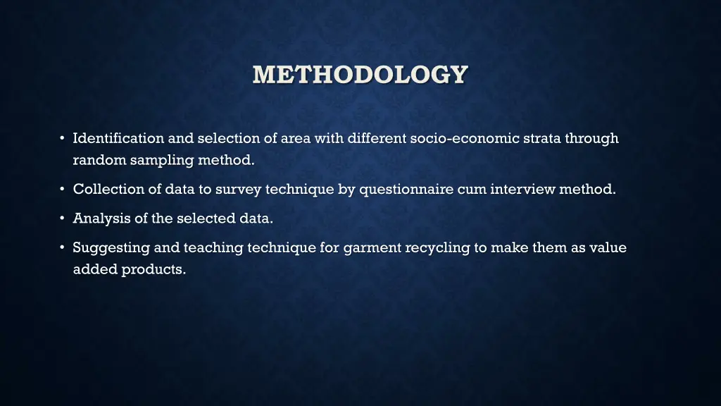 methodology