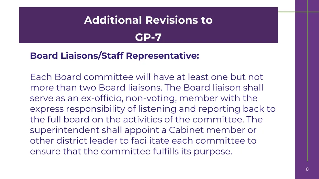 additional revisions to gp 7