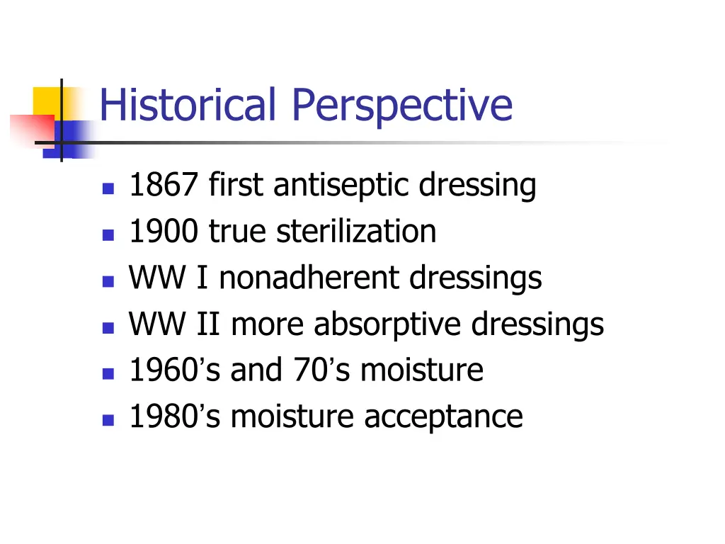 historical perspective