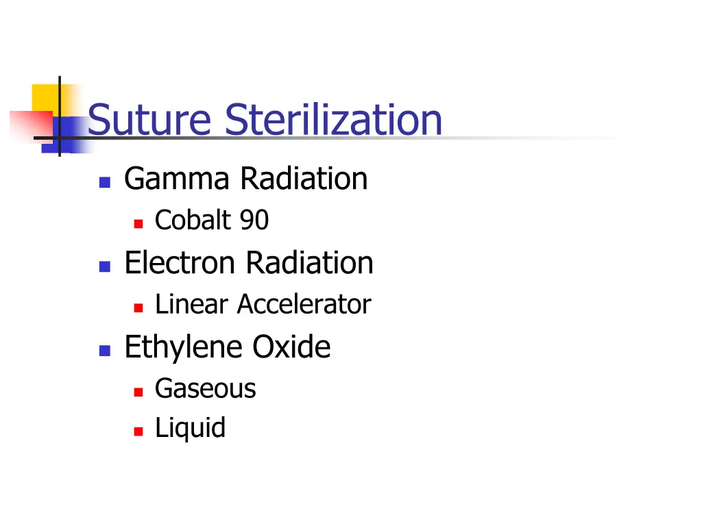 suture sterilization