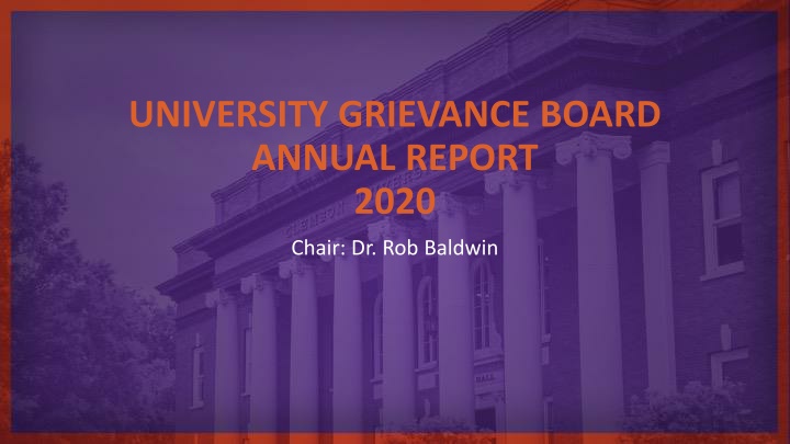 university grievance board annual report 2020