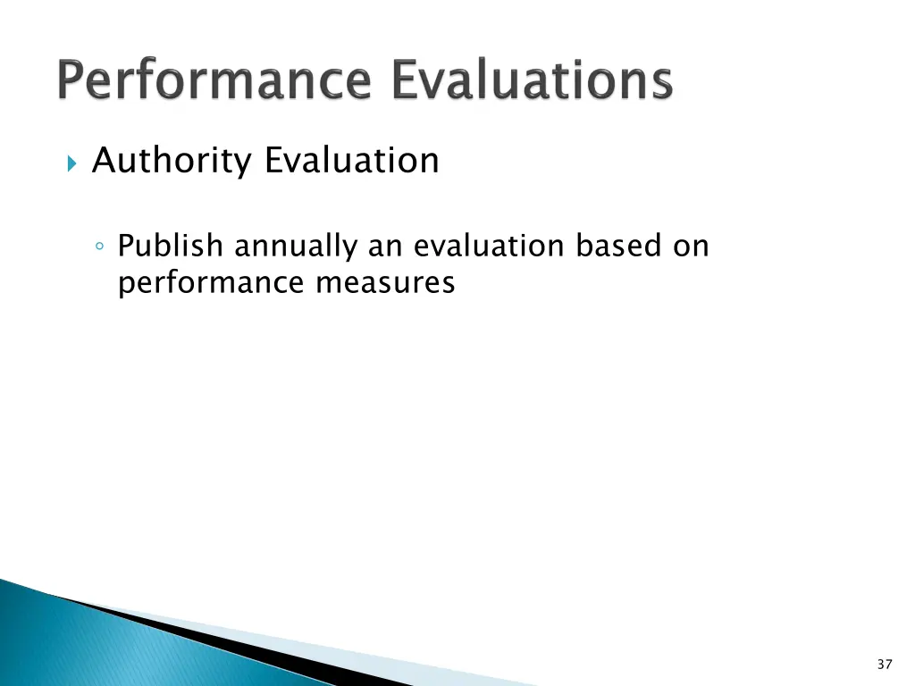 authority evaluation