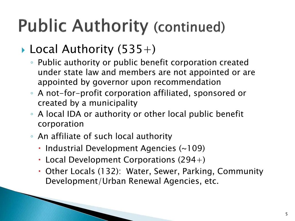 local authority 535 public authority or public