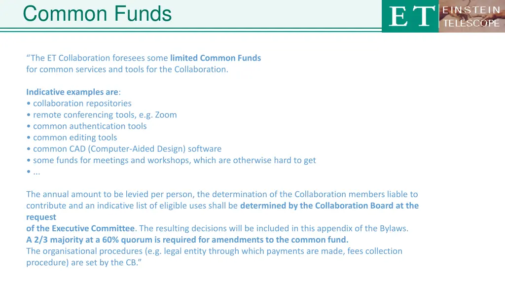 common funds